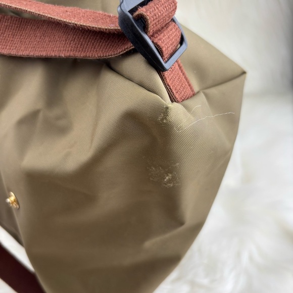 Longchamp Le Pliage Nylon Foldable Backpack with Leather Accents - Picture 3 of 10